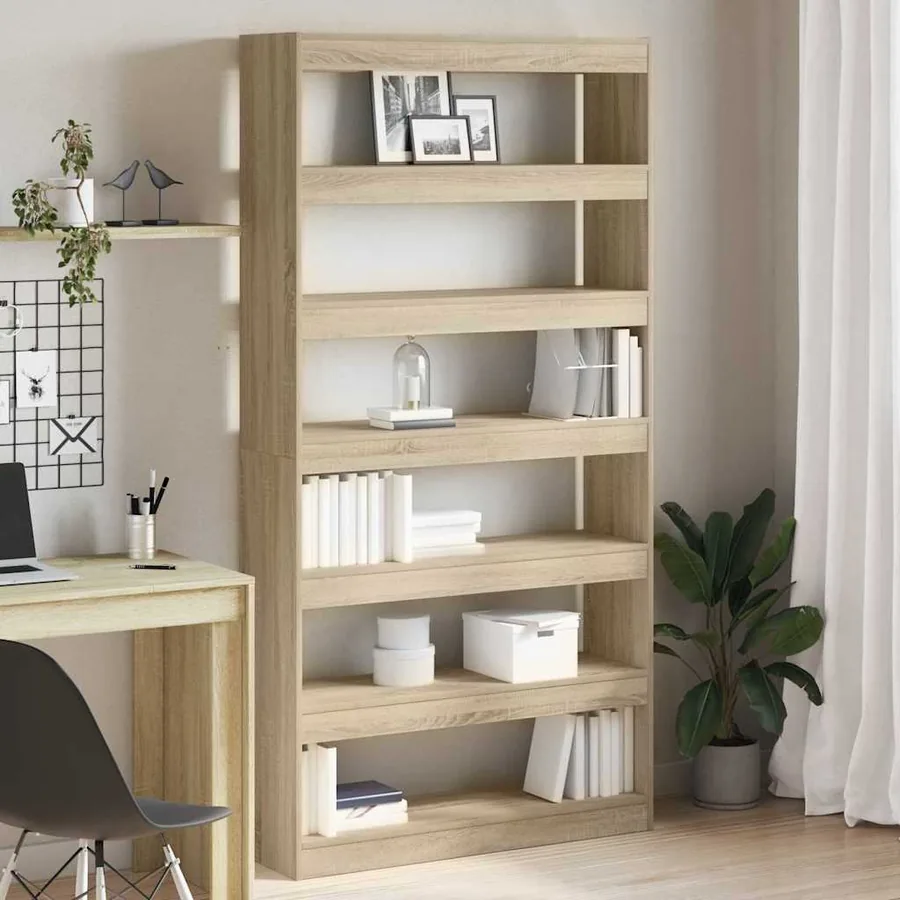 Bibliothèque Chêne Sonoma 100 x 30 x 198 cm Bois d'ingénierie