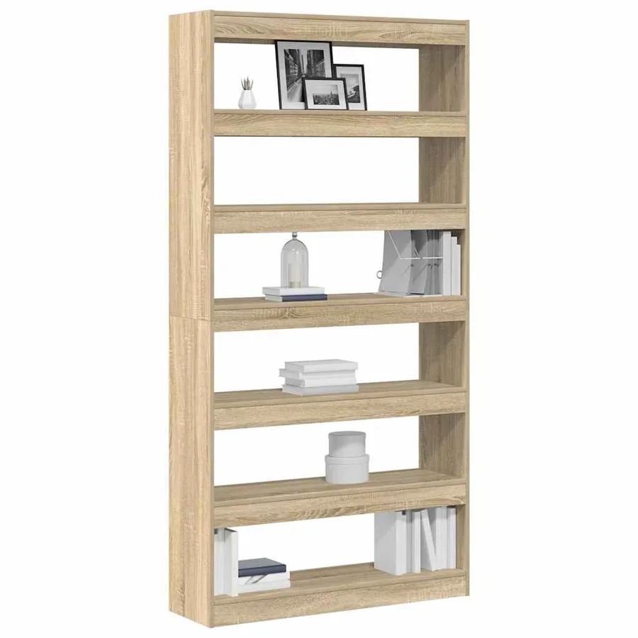 Bibliothèque Chêne Sonoma 100 x 30 x 198 cm Bois d'ingénierie - 3