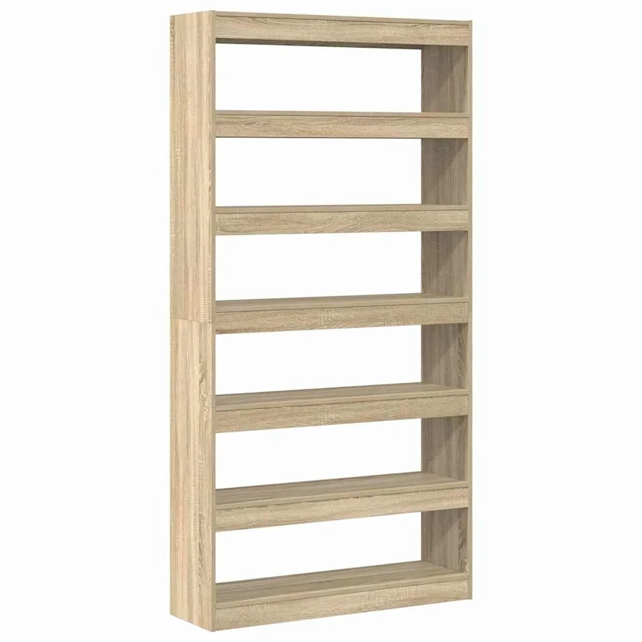 Bibliothèque Chêne Sonoma 100 x 30 x 198 cm Bois d'ingénierie - 7