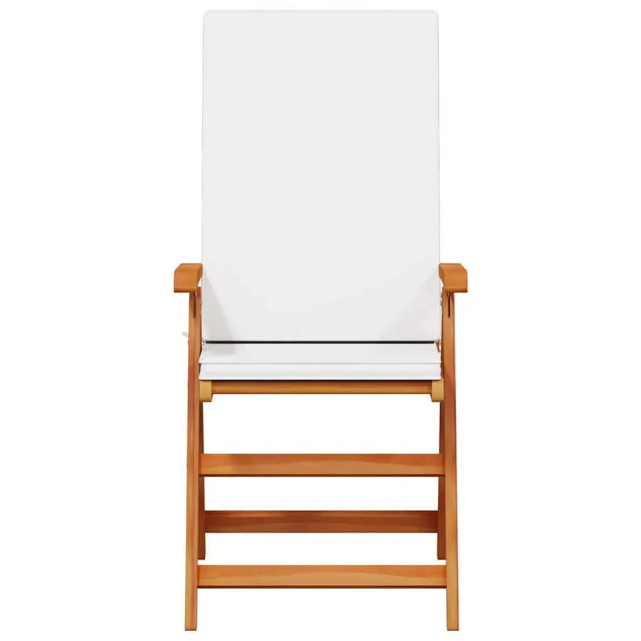 Chaise de jardin 8 pcs Marron et blanc 57 x 71,5 x 104 cm - 5
