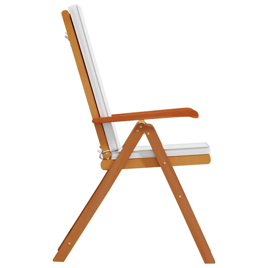 Chaise de jardin 8 pcs Marron et blanc 57 x 71,5 x 104 cm - 6