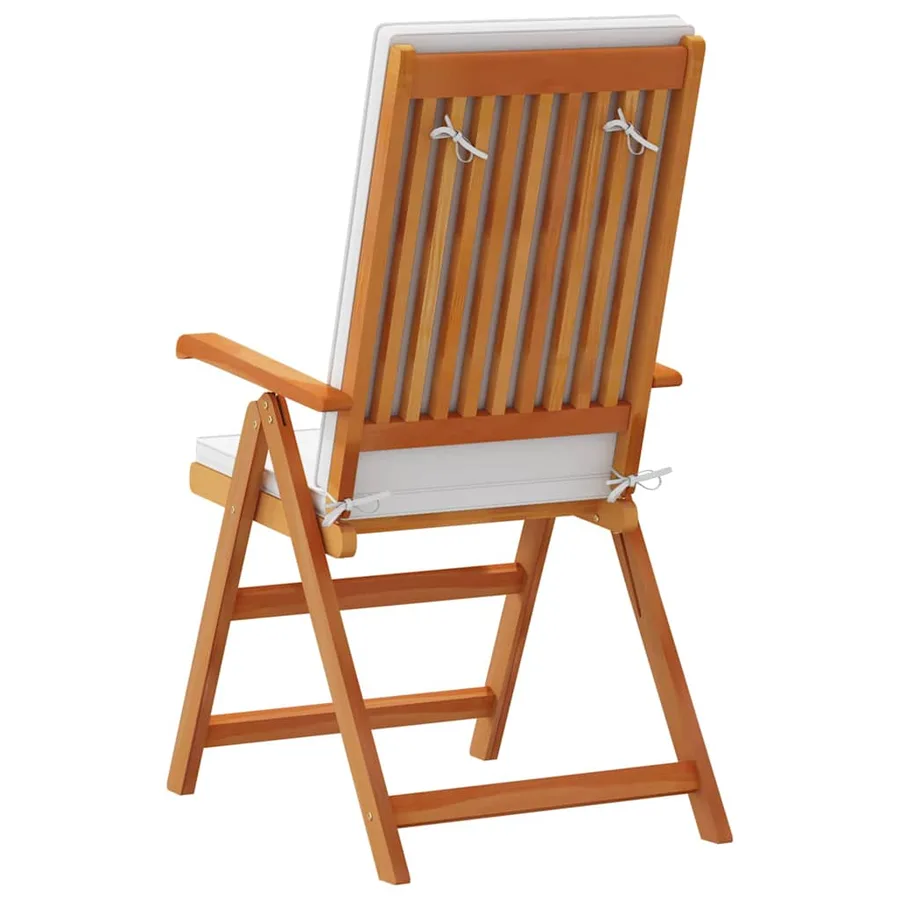 Chaise de jardin 8 pcs Marron et blanc 57 x 71,5 x 104 cm - 7