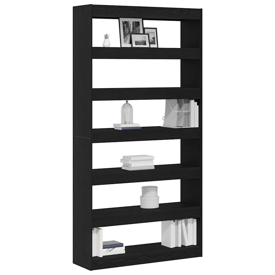 Bibliothèque Chêne Noir 100 x 30 x 198 cm Bois d'ingénierie - 3