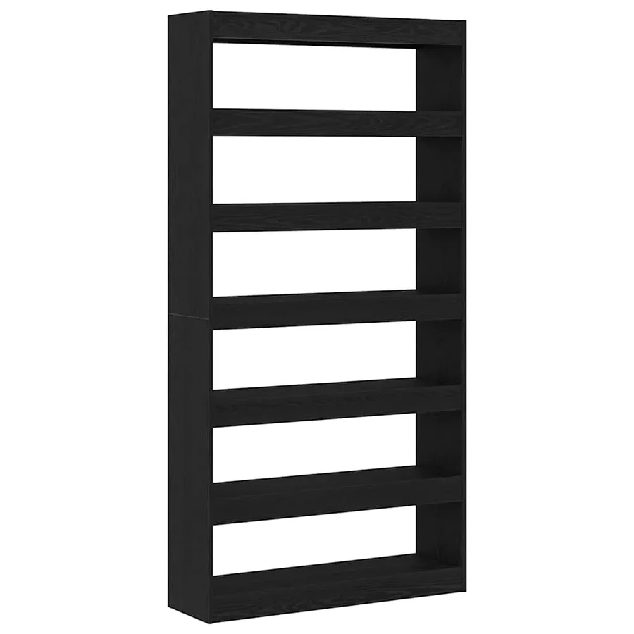 Bibliothèque Chêne Noir 100 x 30 x 198 cm Bois d'ingénierie - 7