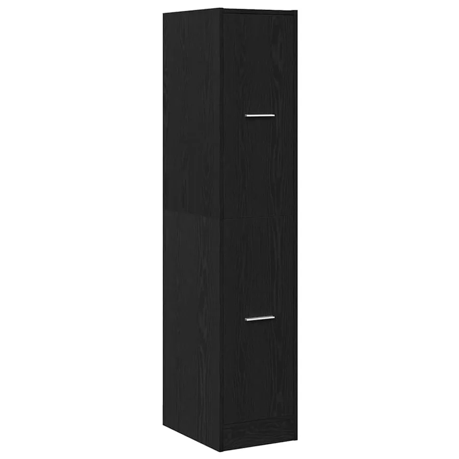 Armoire d'apothicaire Chêne noir 30x41x144,5 cm Bois d'ingénierie - 3