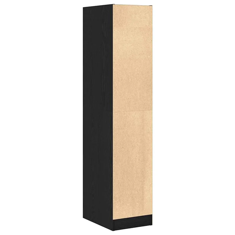 Armoire d'apothicaire Chêne noir 30x41x144,5 cm Bois d'ingénierie - 6