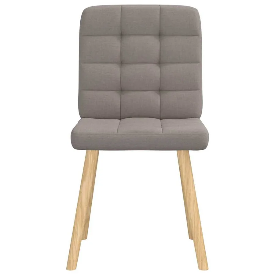 Chaises à manger lot de 2 taupe tissu - 4
