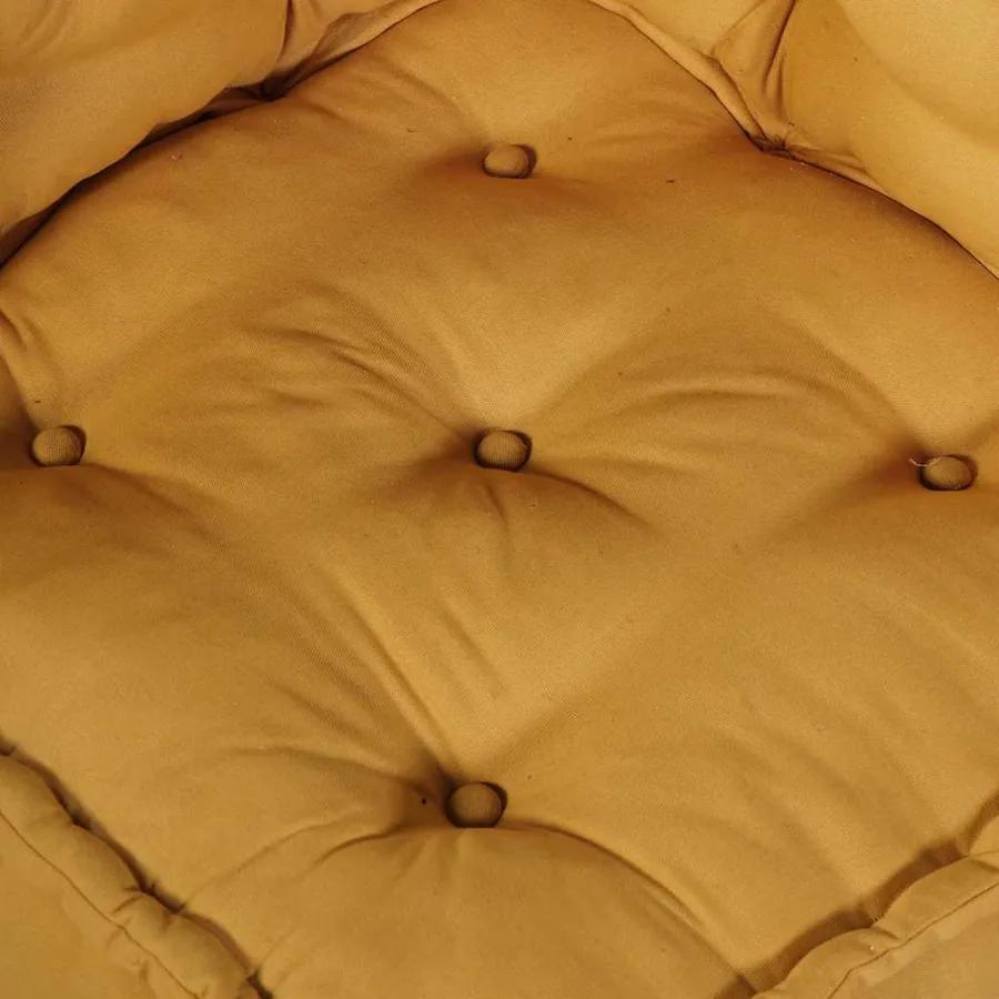 Canapé modulable 2 places jaune 140x70x36 cm en tissu - 8
