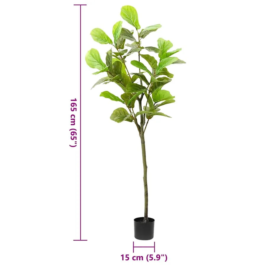 Ficus artificiel 48 feuilles 165 cm vert - 5