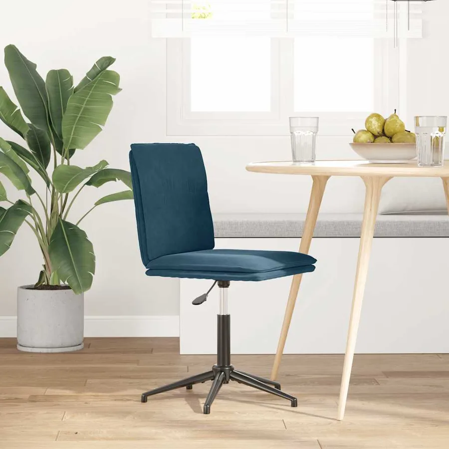 Chaise à manger Bleu Velours - 2