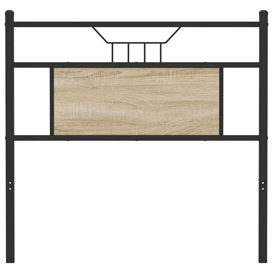 Tête de lit de remplacement chêne sonoma 75 cm bois d'ingénierie et acier - 4