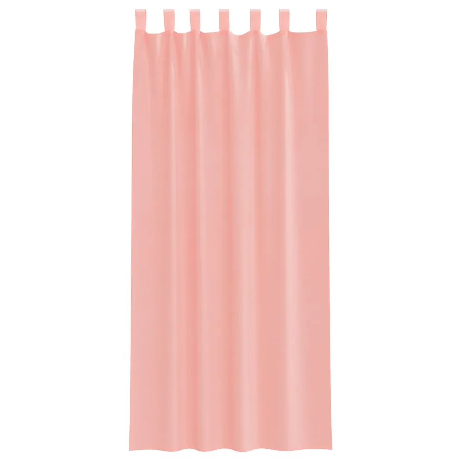 Rideaux en voile avec boucles 2 pcs rose 140x225 cm - 4