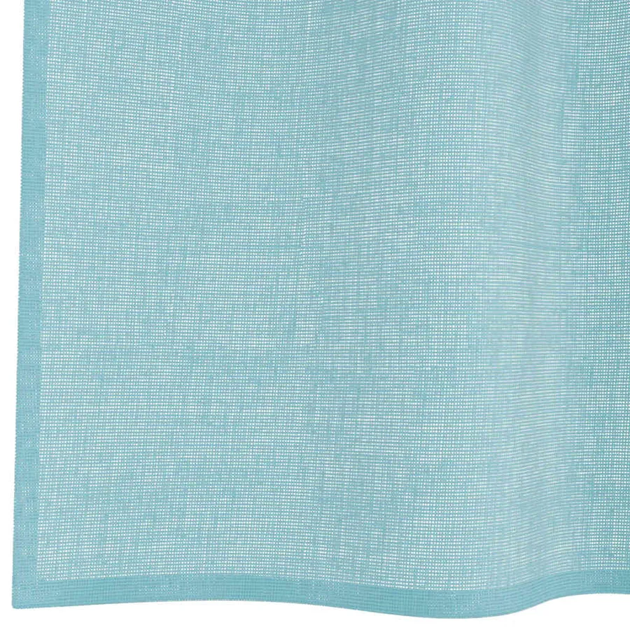 Rideaux en voile avec boucles 2 pcs turquoise 140x175 cm - 6