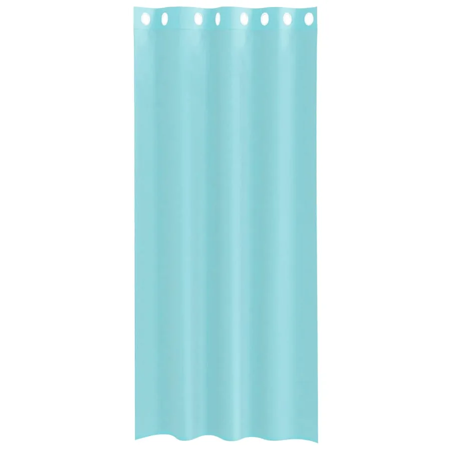 Rideaux en voile avec œillets 2 pcs turquoise - 4