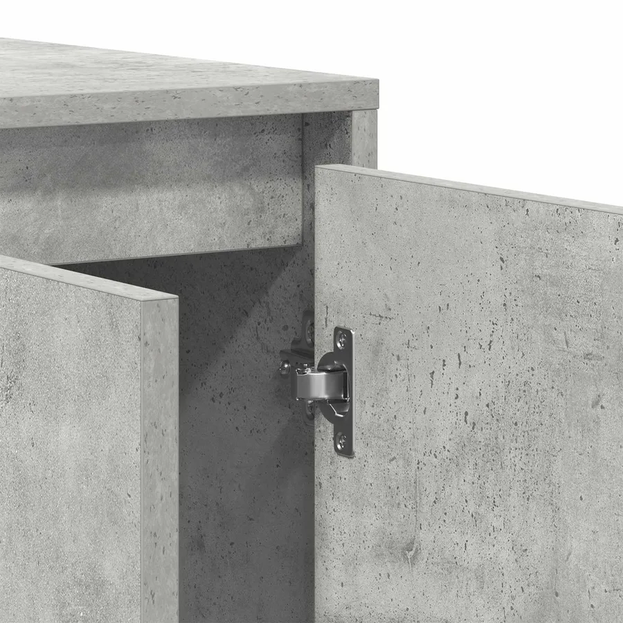 Buffet Gris béton 135 x 41 x 75 cm Bois d'ingénierie - 10