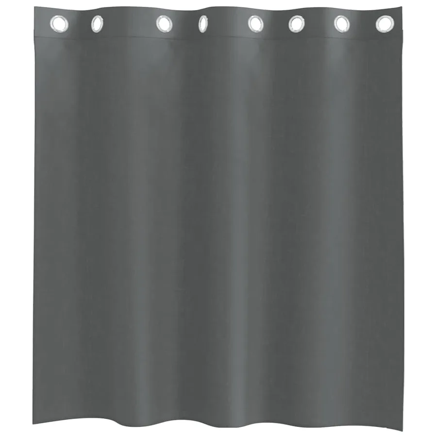 Rideaux en voile avec œillets 2 pcs gris foncé 140x140 cm - 4