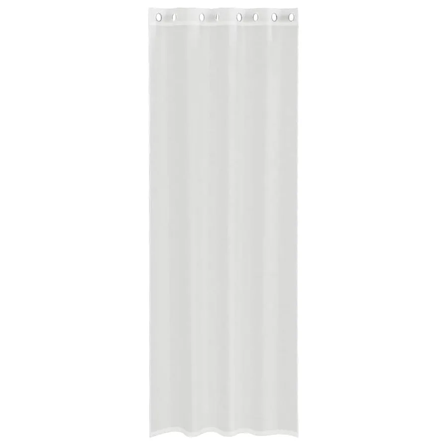Rideaux en voile avec œillets 2 pcs blanc - 4