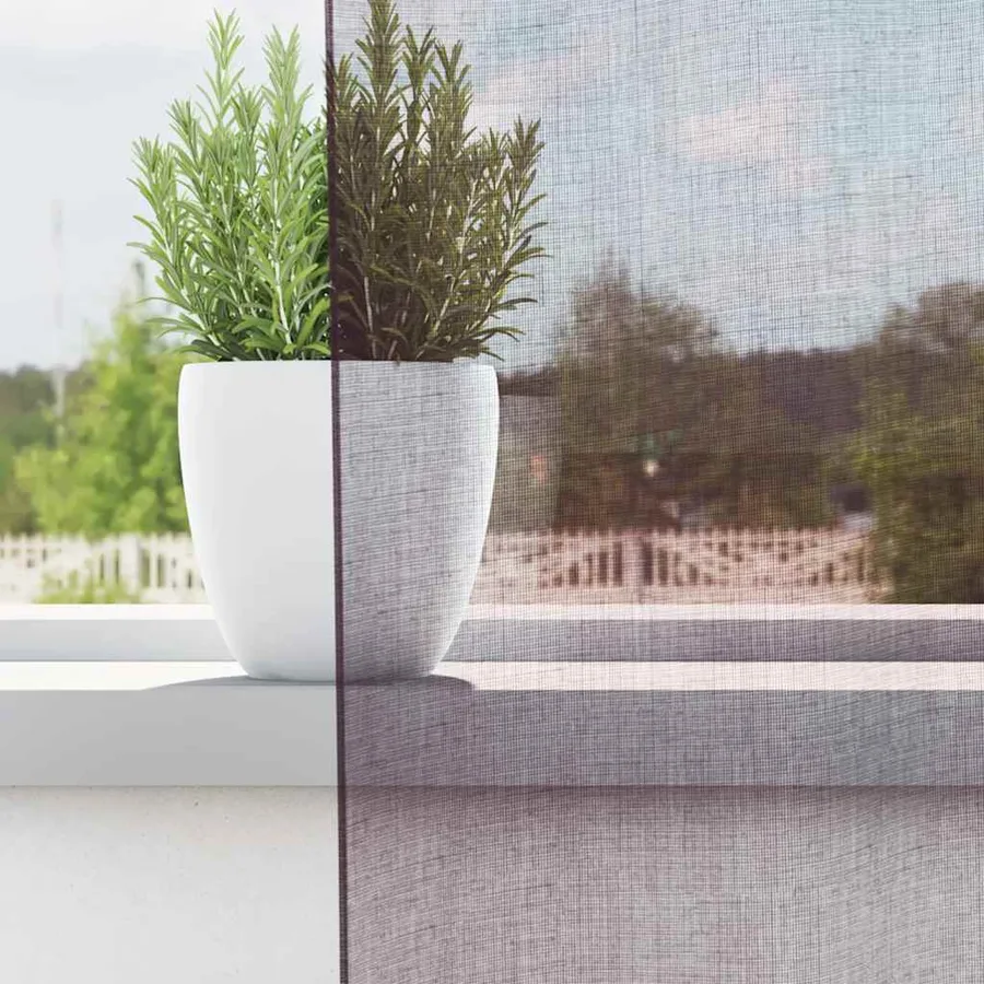 Rideaux en voile avec œillets 2 pcs violet 140x260 cm - 3