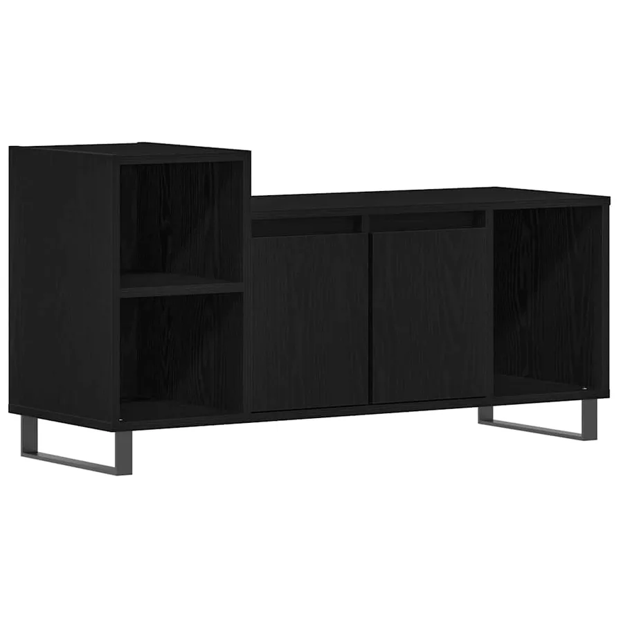 Ensemble meuble TV Montage mural Chêne noir 100 x 35 x 55 cm - 2