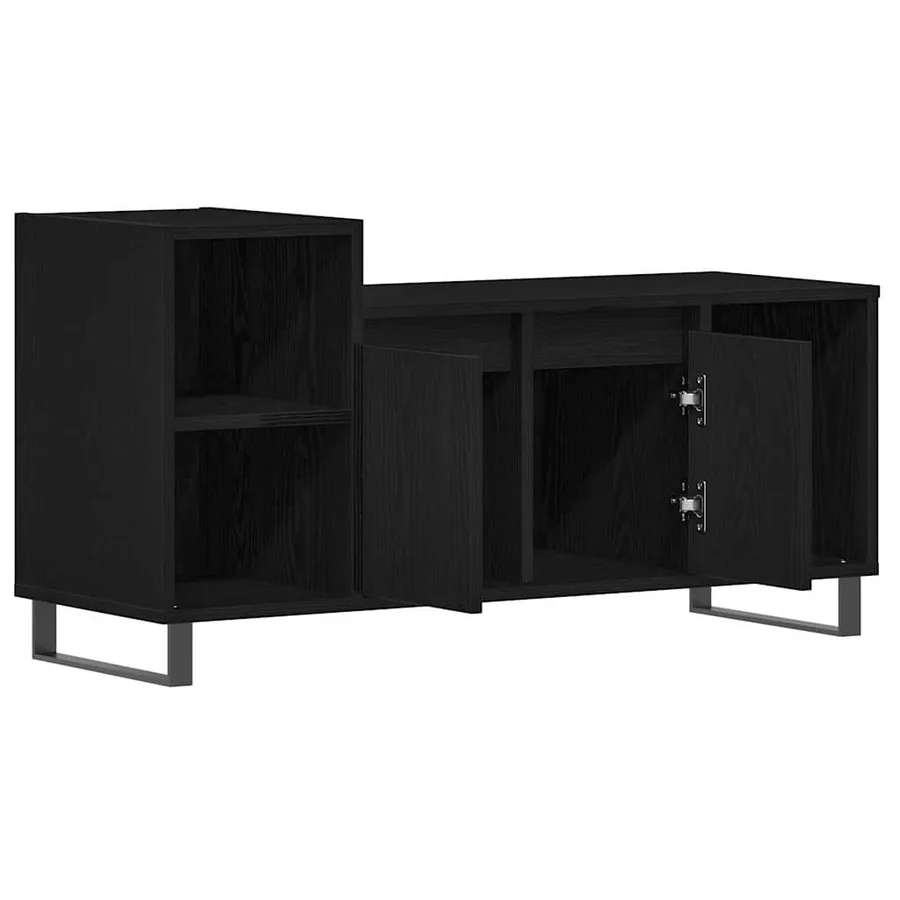 Ensemble meuble TV Montage mural Chêne noir 100 x 35 x 55 cm - 5