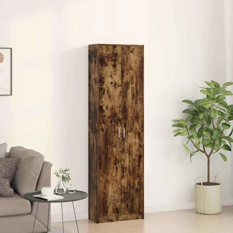 Armoire Chêne fumé 55 x 25 x 189 cm Bois d'ingénierie - 4
