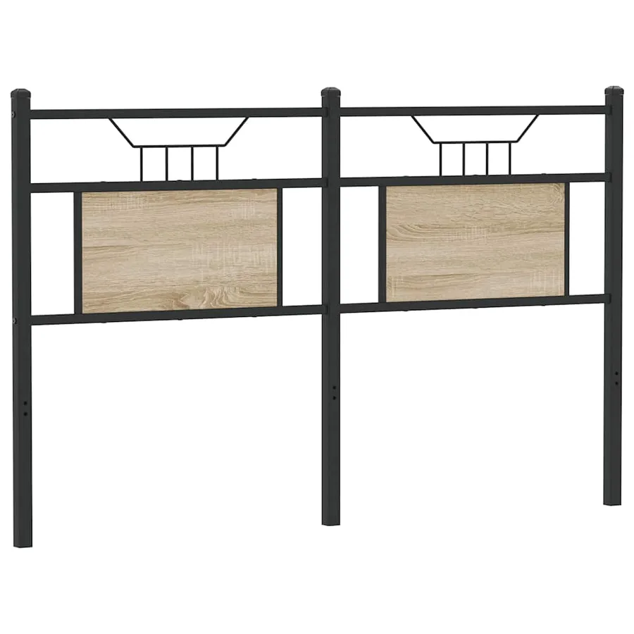 Tête de lit de remplacement chêne sonoma 150 cm bois d'ingénierie et acier - 2