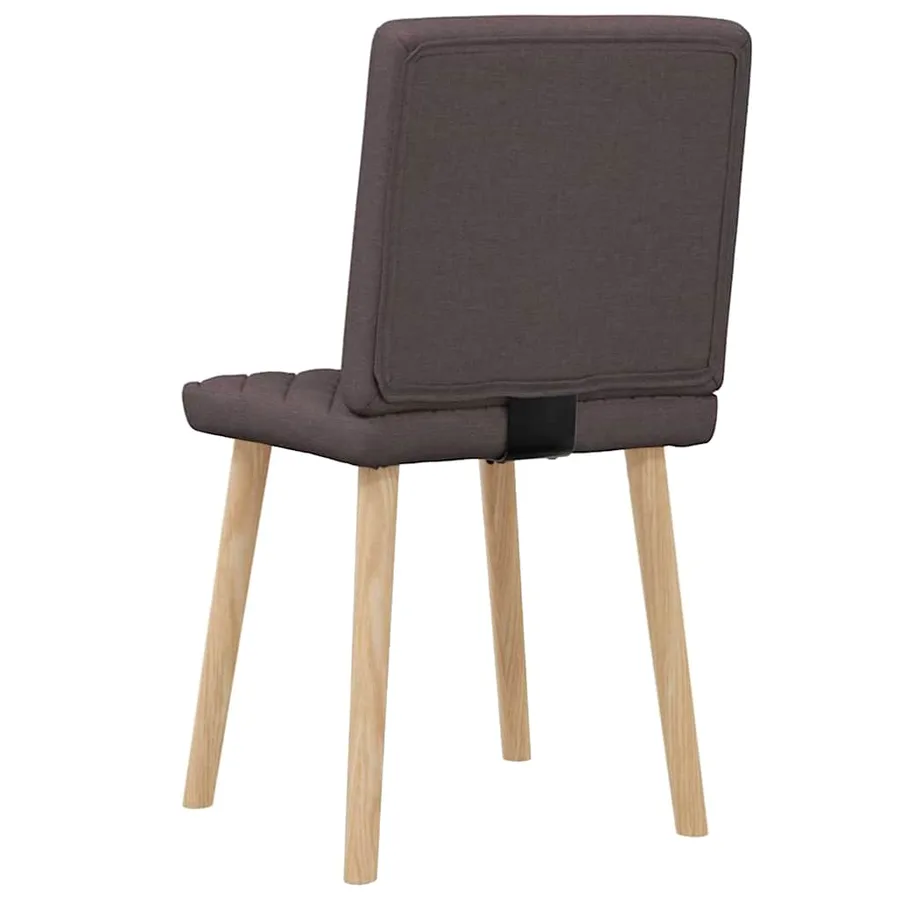 Chaises à manger lot de 2 marron foncé tissu - 6