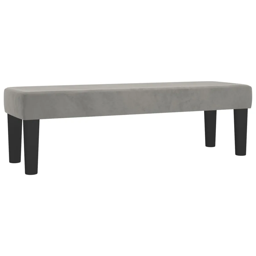 Sommier à lattes de lit et matelas Gris clair 200x200cm Velours - 7