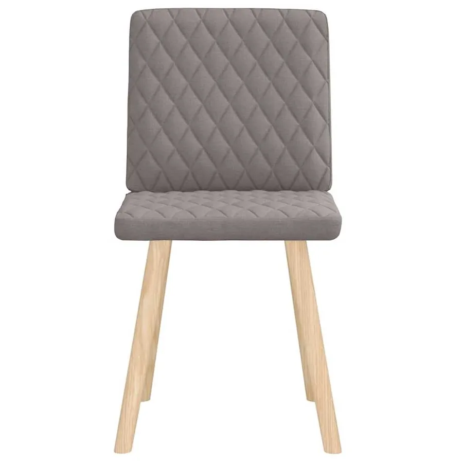 Chaises à manger lot de 2 taupe tissu - 3