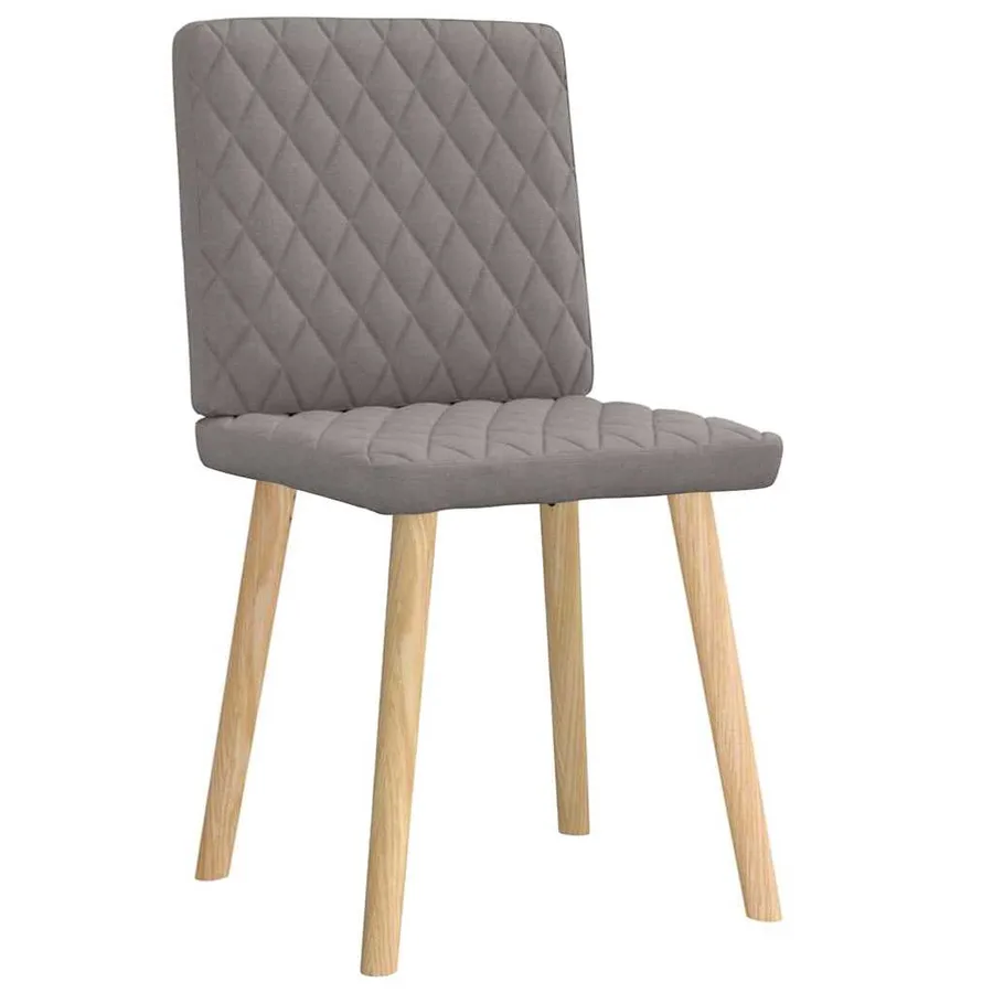 Chaises à manger lot de 2 taupe tissu - 4