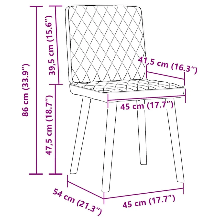 Chaises à manger lot de 2 taupe tissu - 9