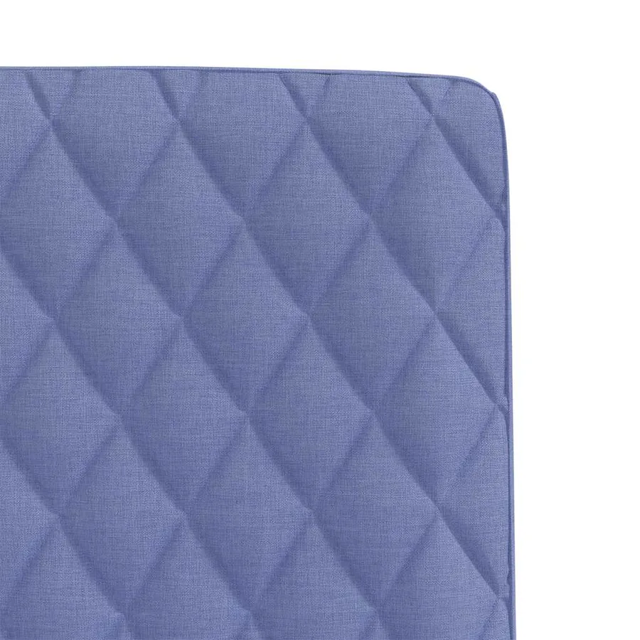 Chaises à manger lot de 2 bleu jean tissu - 7