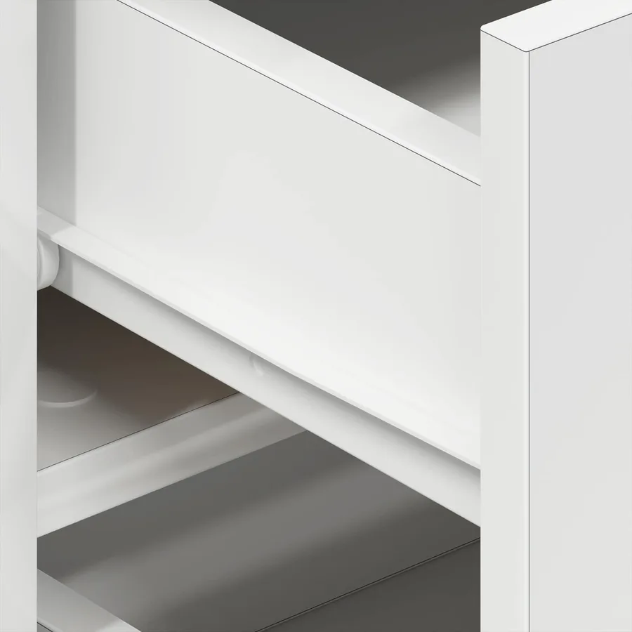 Buffet avec tiroir Blanc 120 x 36 x 69 cm Bois d'ingénierie - 10