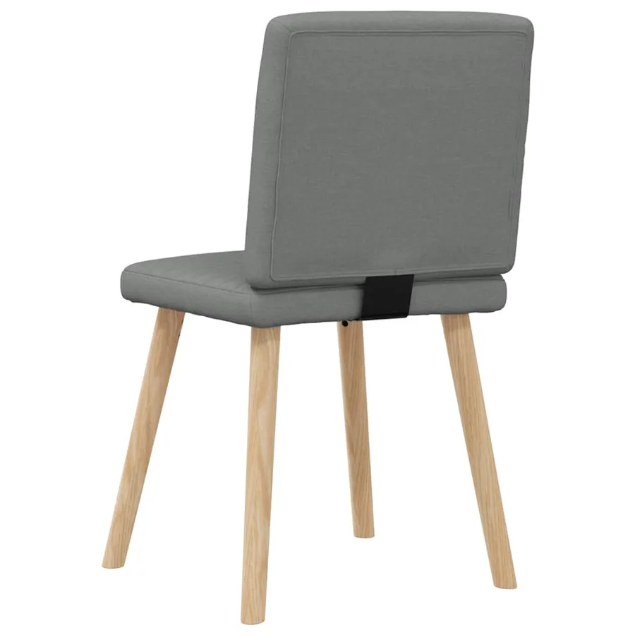 Chaises à manger lot de 6 gris foncé tissu - 6