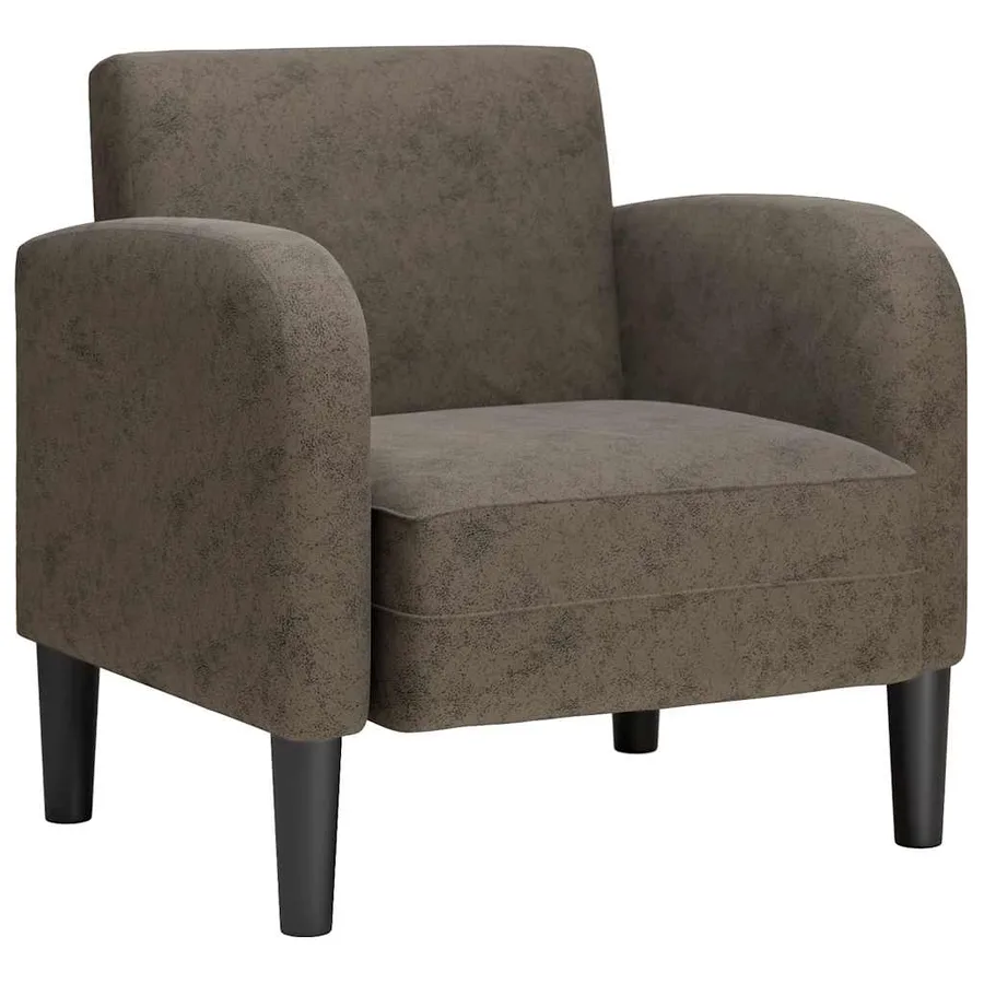 Chaise de canapé avec accoudoirs gris foncé 54 cm similicuir - 2