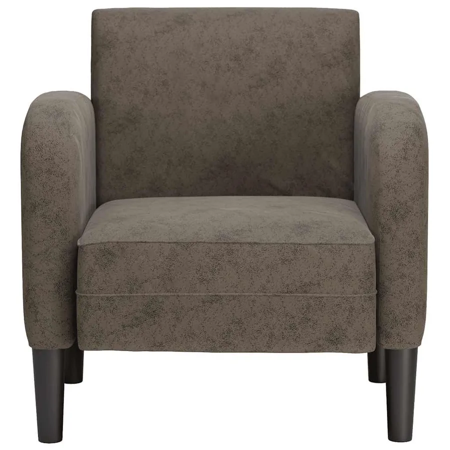 Chaise de canapé avec accoudoirs gris foncé 54 cm similicuir - 3