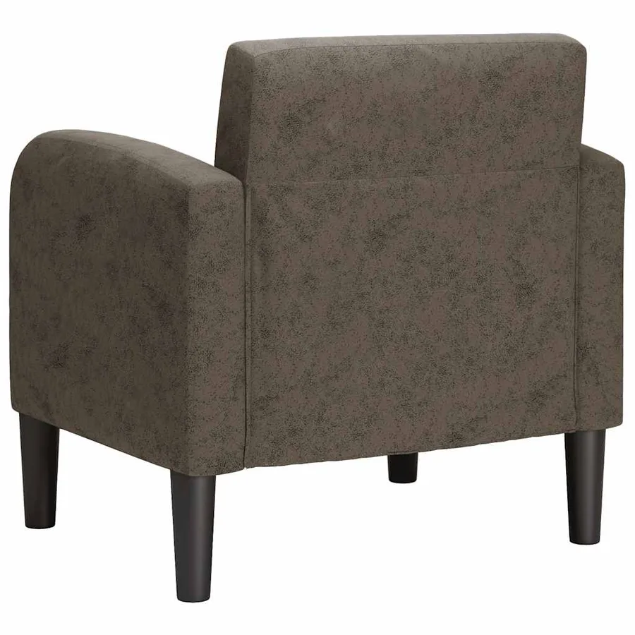 Chaise de canapé avec accoudoirs gris foncé 54 cm similicuir - 5