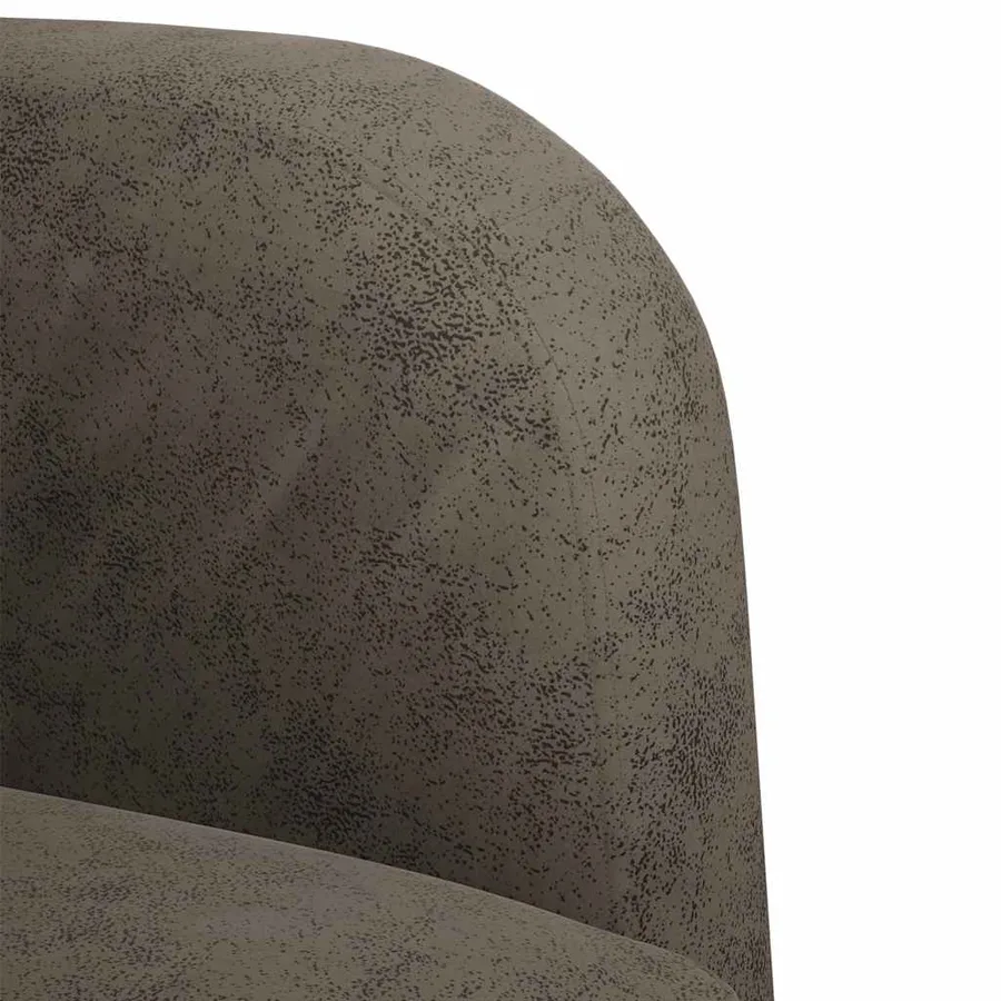 Chaise de canapé avec accoudoirs gris foncé 54 cm similicuir - 6