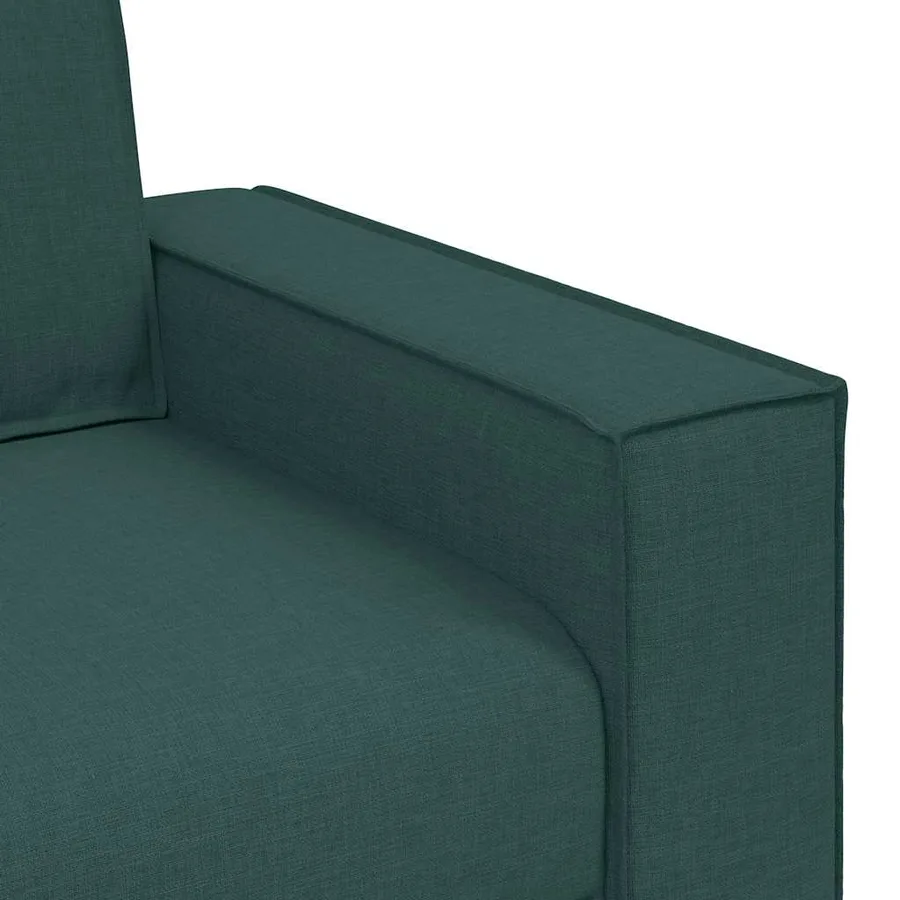 Canapé 2 places Vert foncé 180x78x84 cm Tissu - 7