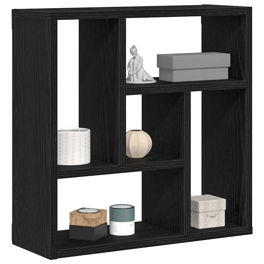 Étagère murale chêne noir 45x16x45 cm bois d'ingénierie - 4
