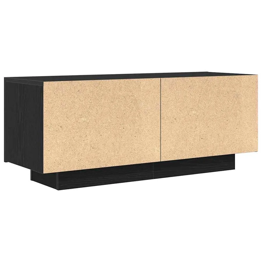 Meuble TV Chêne noir 100 x 35 x 40 cm Bois d'ingénierie - 6