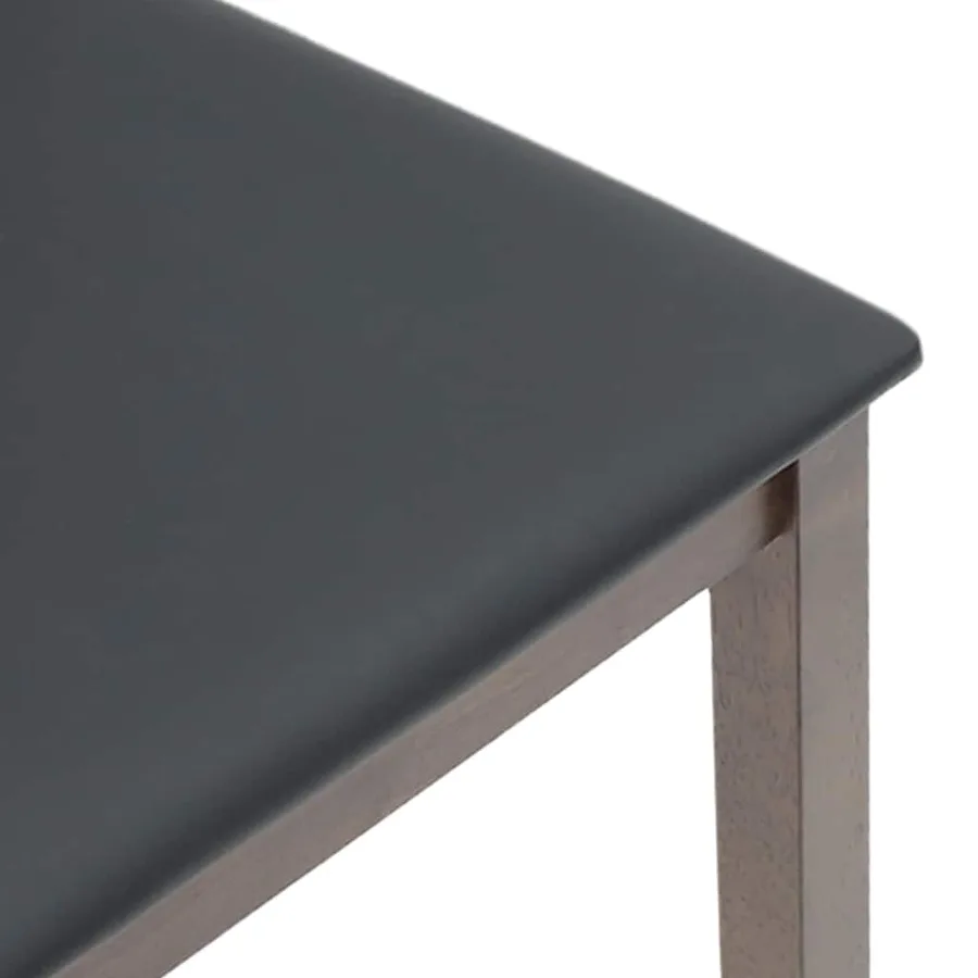 Chaises à manger coussins 2 pcs marron bois massif caoutchouc - 8