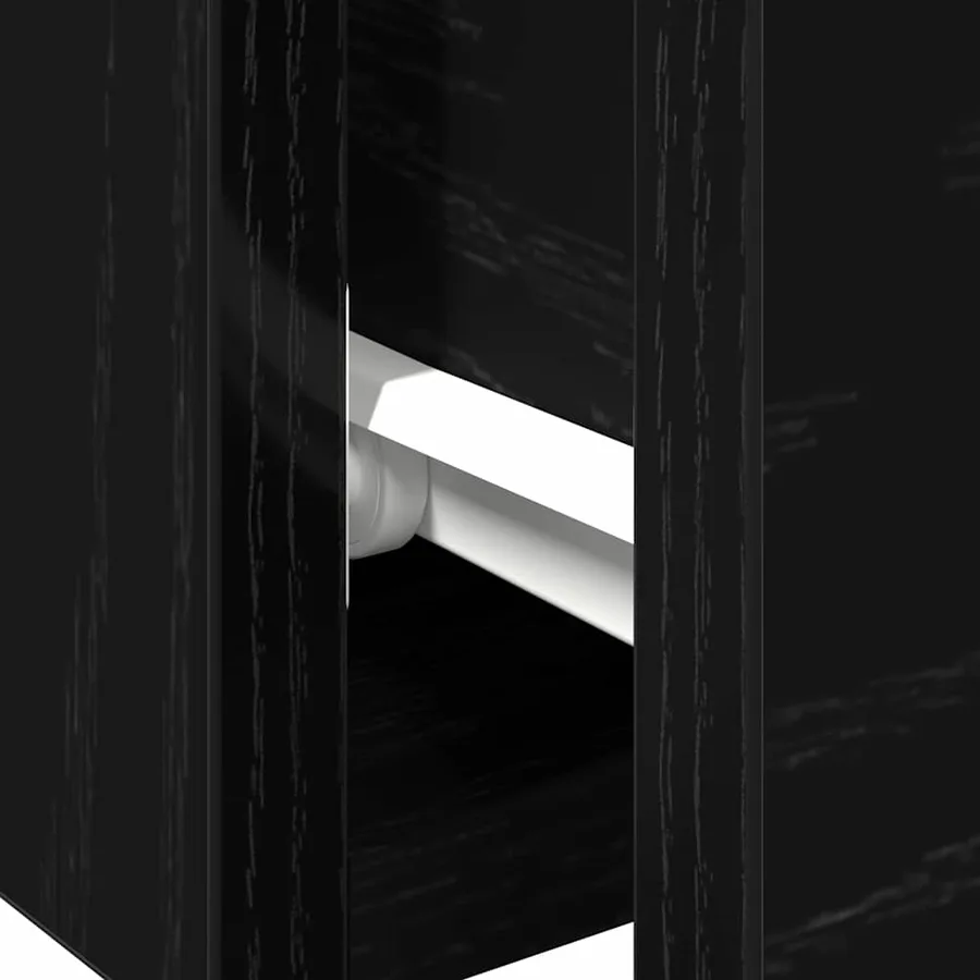Meuble mural avec tiroir 2 pcs Chêne noir 102 x 30 x 20 cm - 8