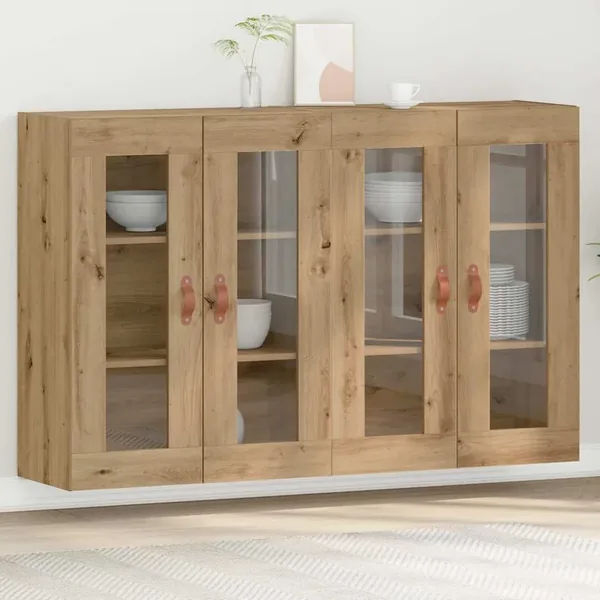 Cabinets muraux 2 pcs Chêne artisanal 69,5 x 34 x 90 cm