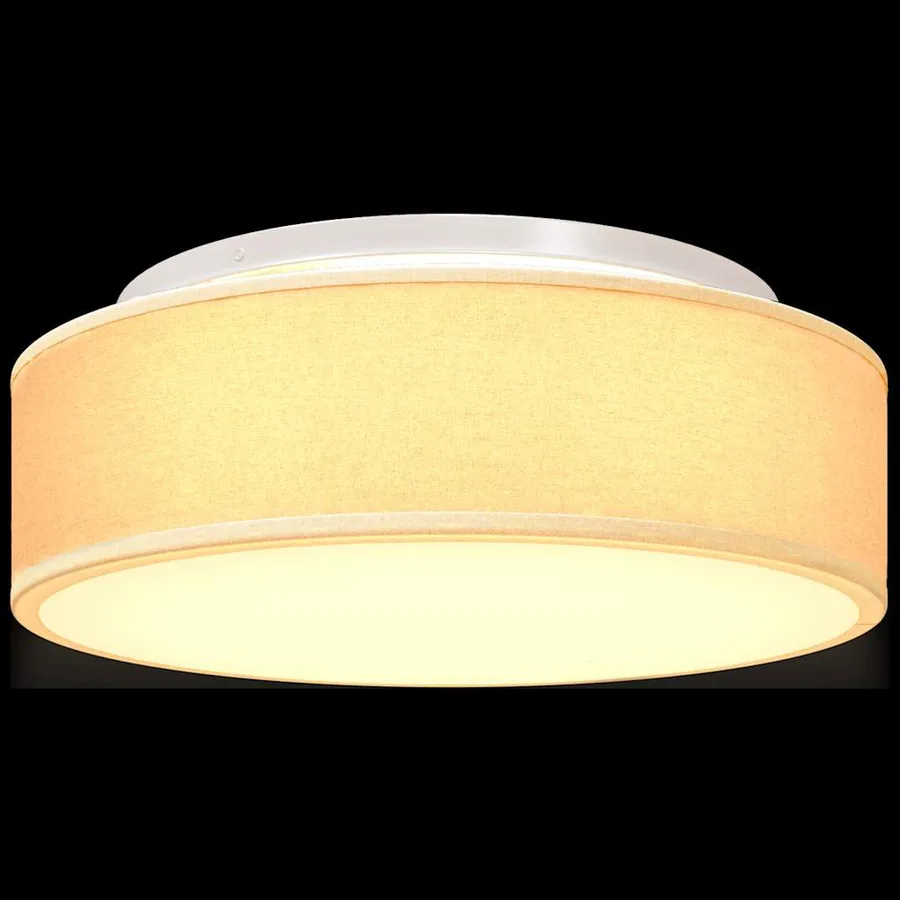 Lampe de plafond Blanc 38 x 38 x 13,5 cm tissu - 11