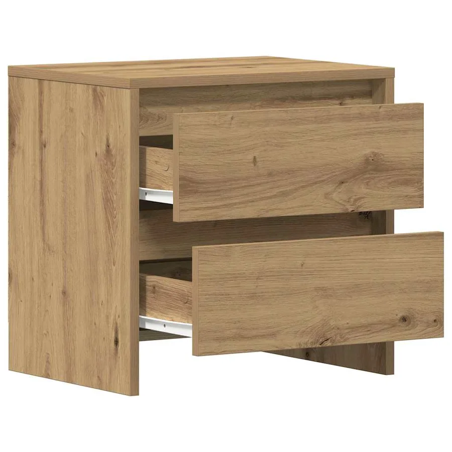 Cabinet de chevet 2 pc Chêne artisanal 45 x 34 x 44,5 cm - 5