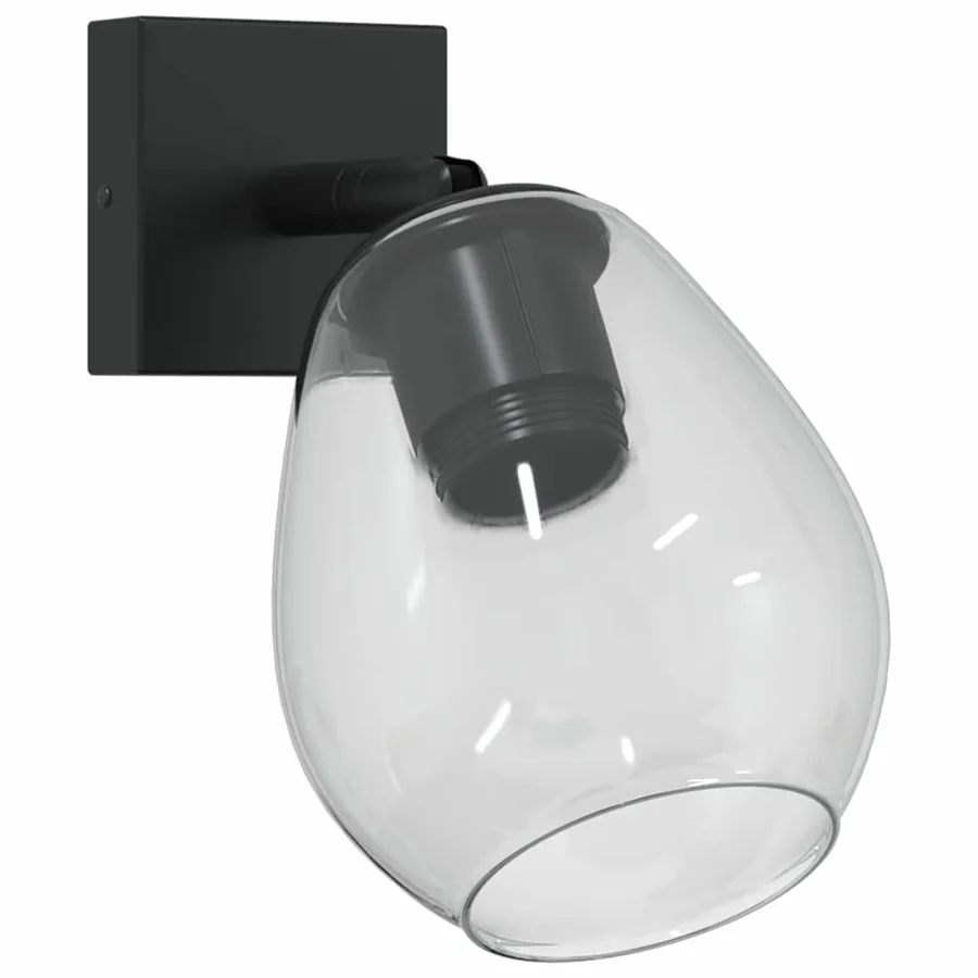 Spot de plafond Noir 13 x 13 x 26 cm Verre et métal - 2