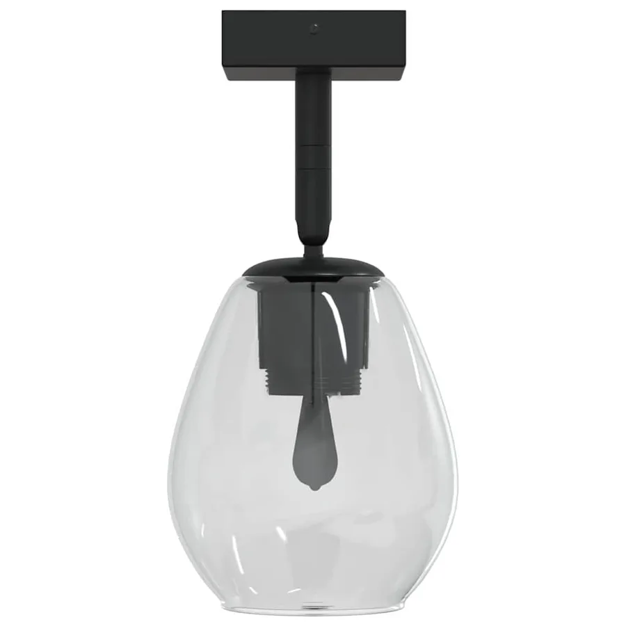 Spot de plafond Noir 13 x 13 x 26 cm Verre et métal - 6