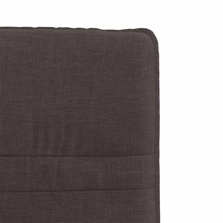 Chaises à manger lot de 4 marron foncé tissu - 7