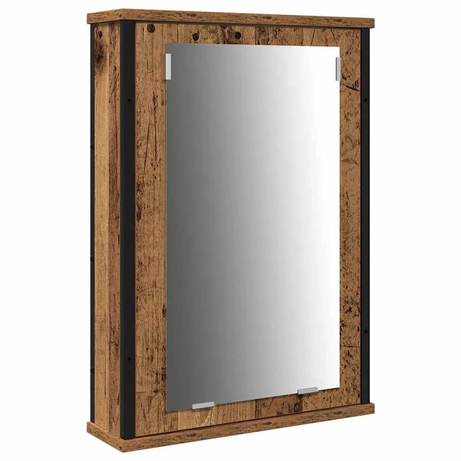 Ensemble de mobilier de salle de bain 3 pcs Bois ancien - 5